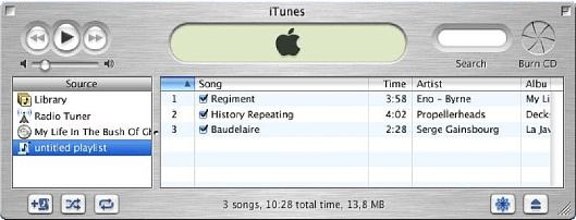 iTunes Apple crer playlist